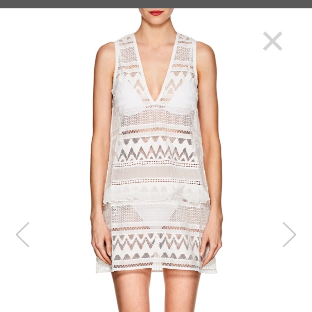 Kisuii White Lace Shift Dress Coverup WORN ONCE